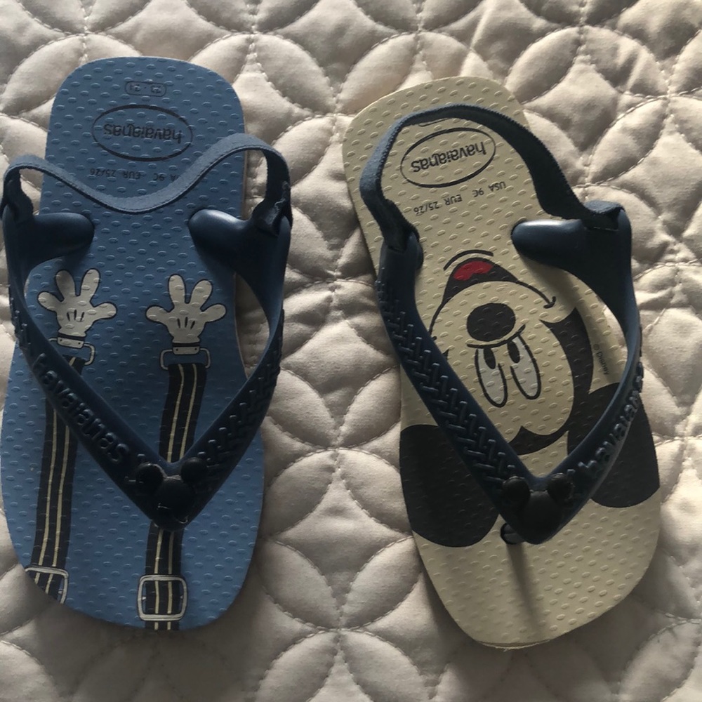 Havaianas boys sandals size 9 toddler